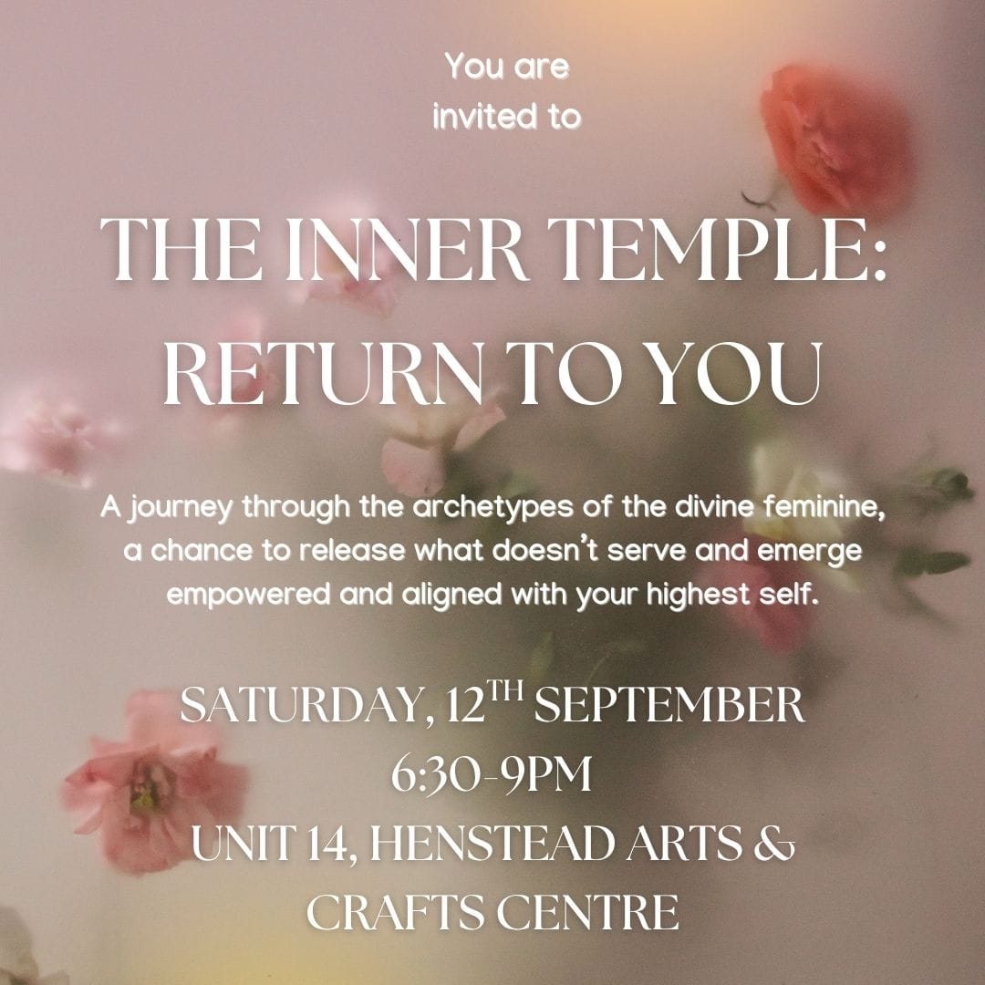 The Inner Temple: Return to You- Saturday 12th September